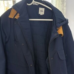 Vans Navy Field Jacket with Mustard Contrast Lining